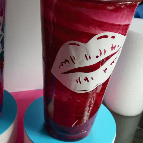 Custom handmade tumbler made by Carrie alcohol ink decal - Picture 3 of 3